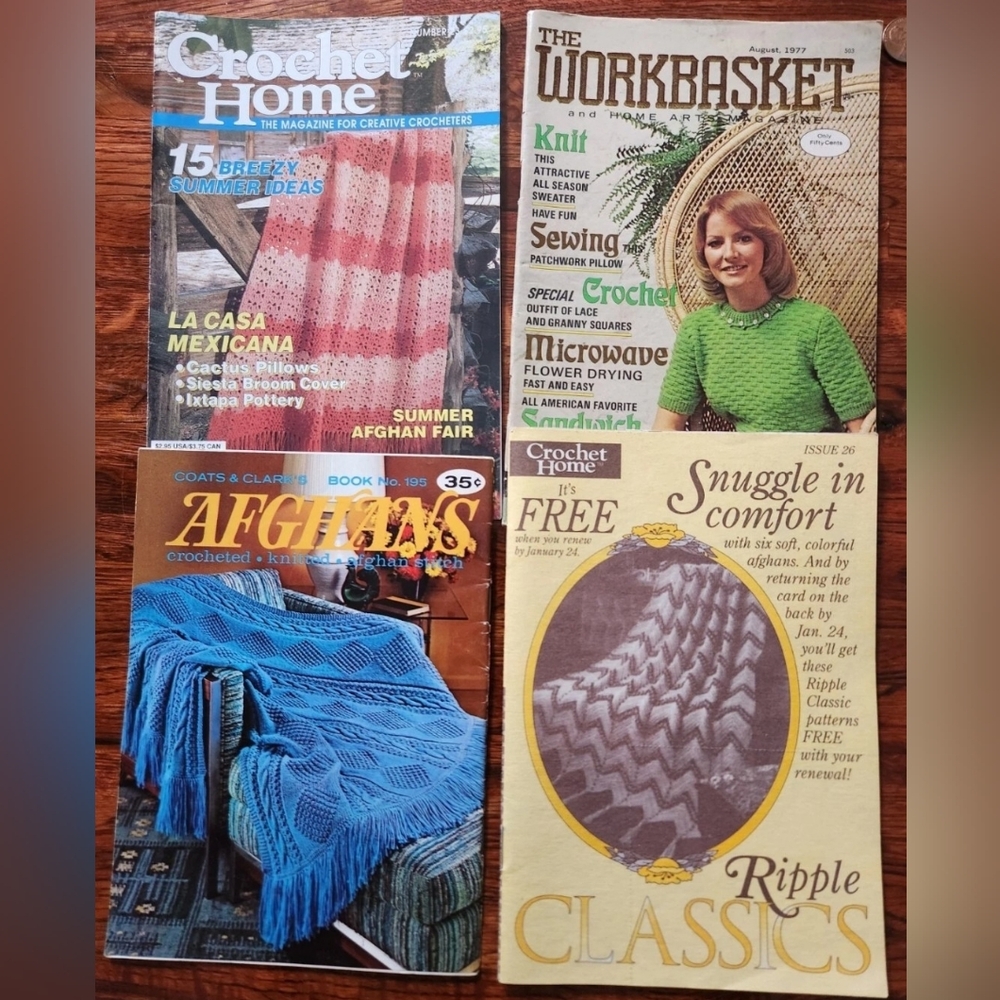 Crochet Magazine Lot Of 4